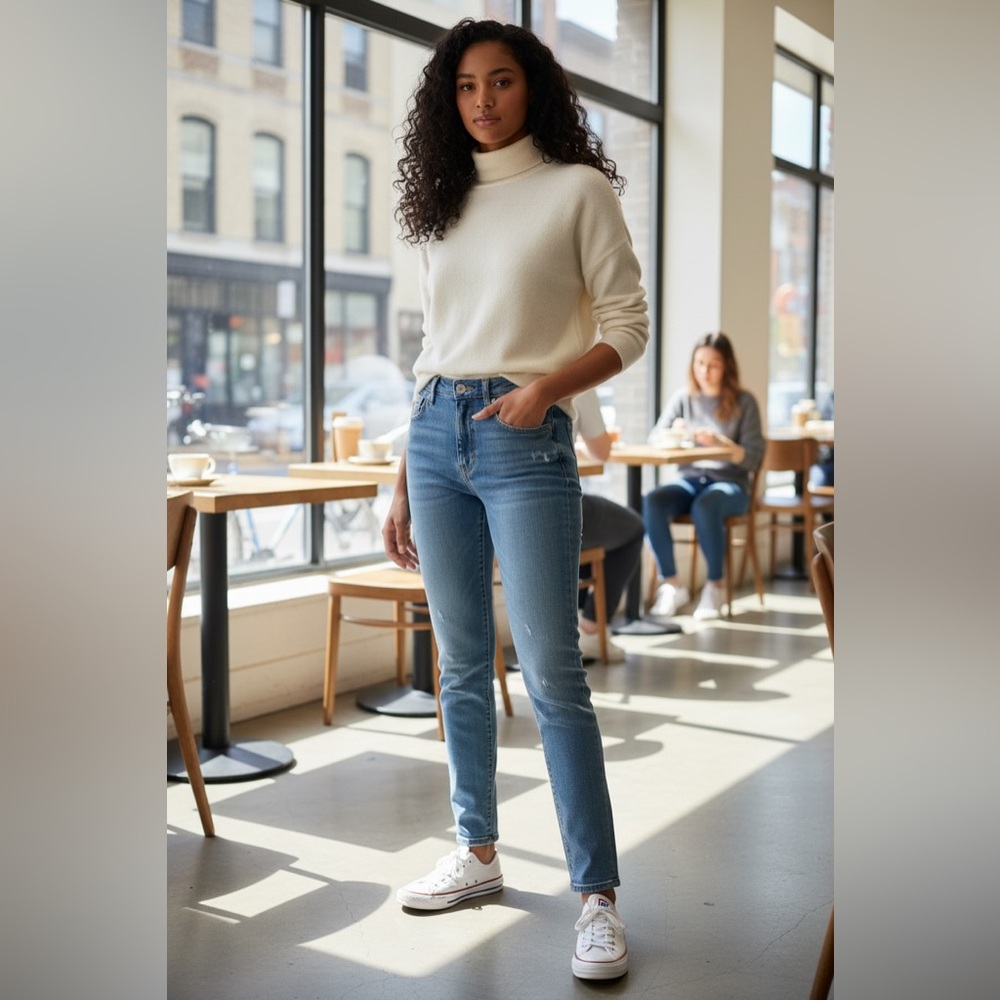 Miami Refuge Denim Skinny High Rise Jeans - Picture 2 of 8